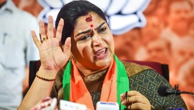 BJP leader Khushbu Sundar sparked a controversy after making comments on a Tamil Nady government scheme.
